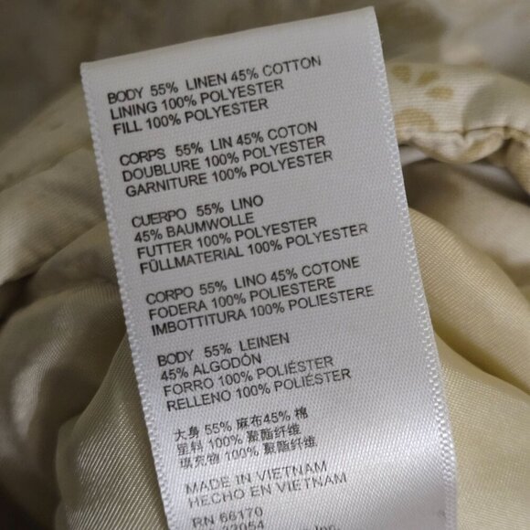 BDG Urban Outfitters Isla Linen Paisley Print Puffer Cropped Jacket Size M - Picture 13 of 13